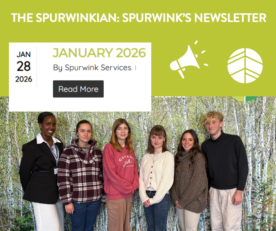 Picture with 6 interns representing the Spurwinkian newsletter