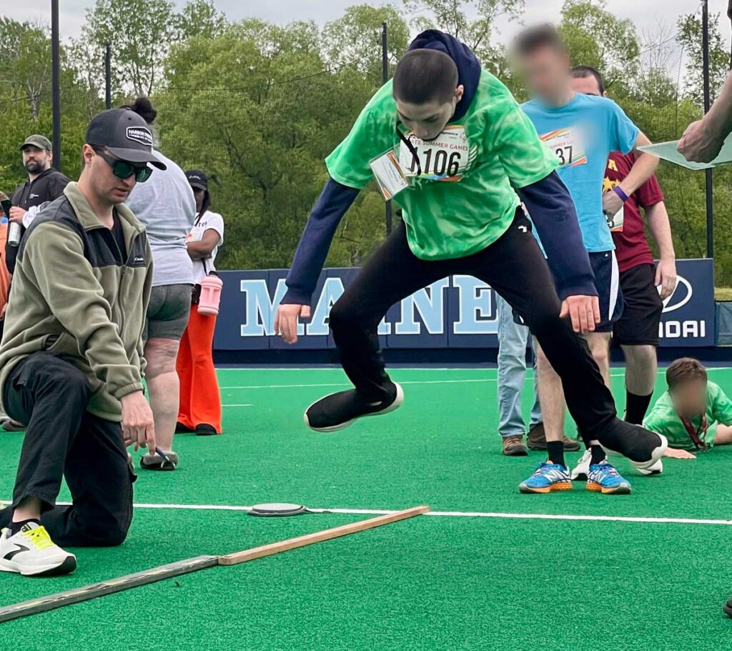 Boy jumping