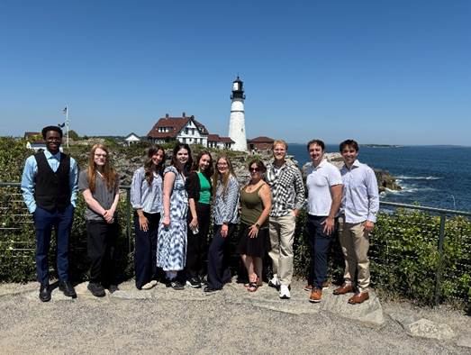 Spurwink's summer interns at the Portland Head Light
